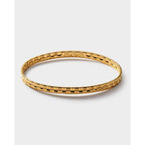 Taya Woven Bangle | Gold Coated