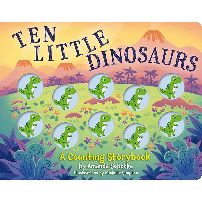 Ten Little Dinosaurs Book