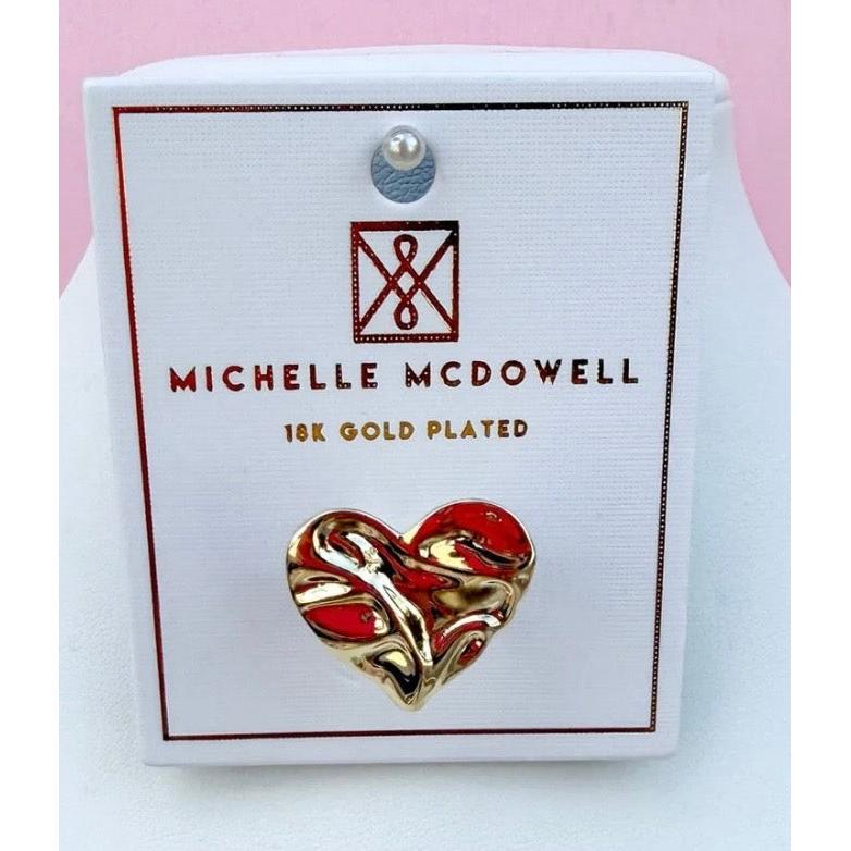 Textured Heart Drew Scarf Charm