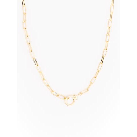 Thea Gold Charm Necklace- 18"