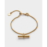 Themis T-Bar Bracelet | Gold Coated
