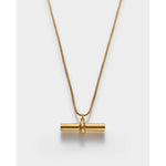 Themis T-Bar Necklace | Gold Coated