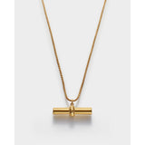 Themis T-Bar Necklace | Gold Coated