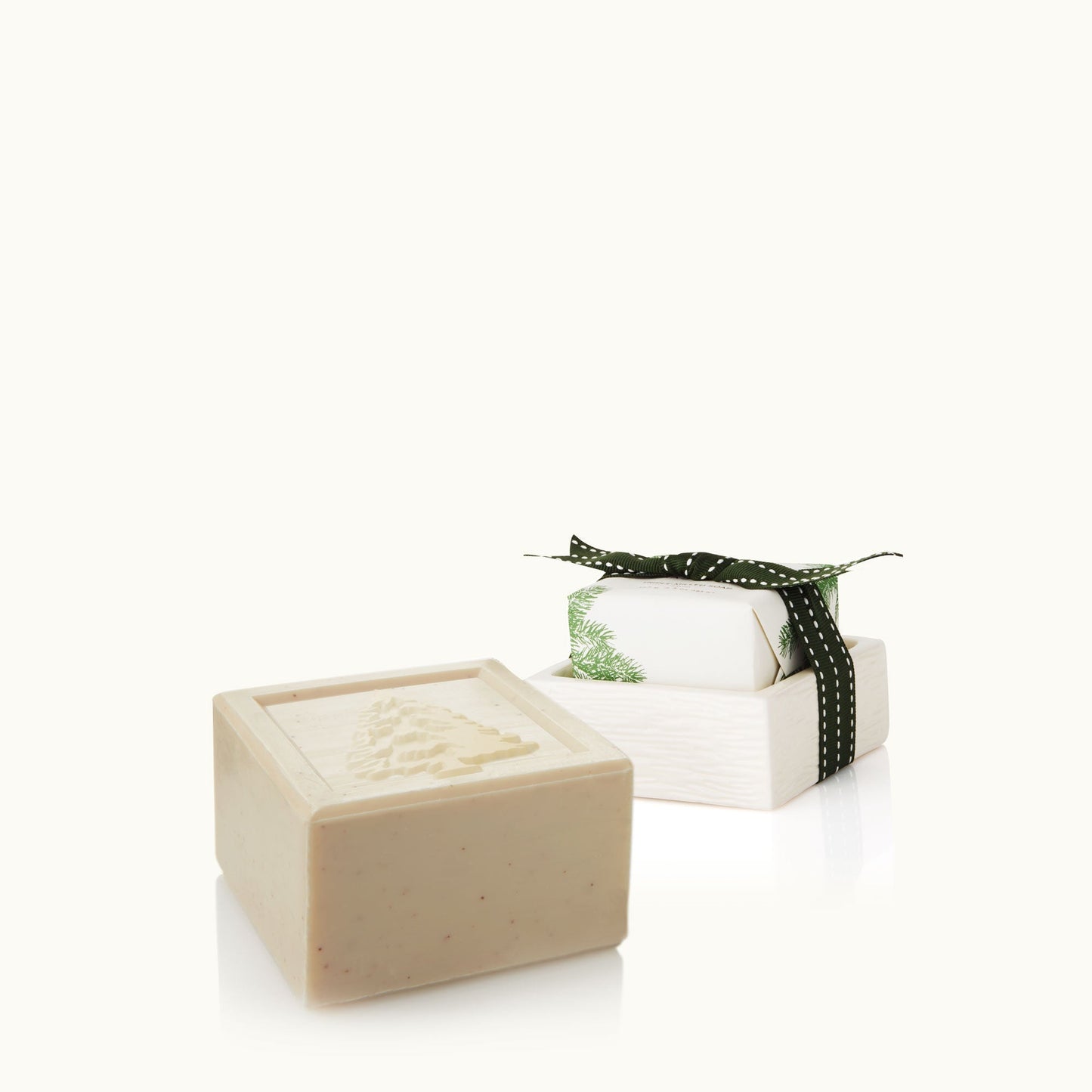 Thymes Frasier Fir Bar Soap & Dish Set