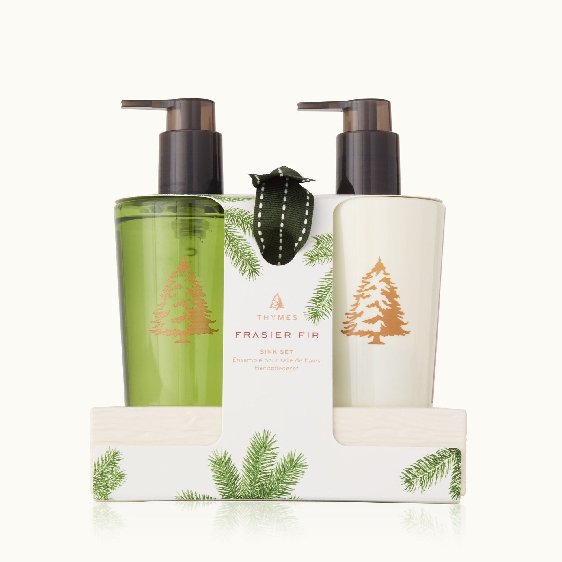 Thymes Frasier Fir Sink Set w/ Ceramic Caddy