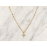 Tiny Bling Point Cross Necklace