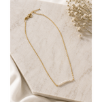 Tiny Pearl Gold Bead Necklace