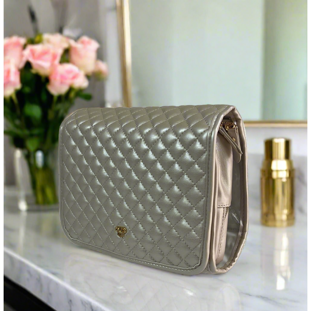 Toiletry Case - Pearl Quilted