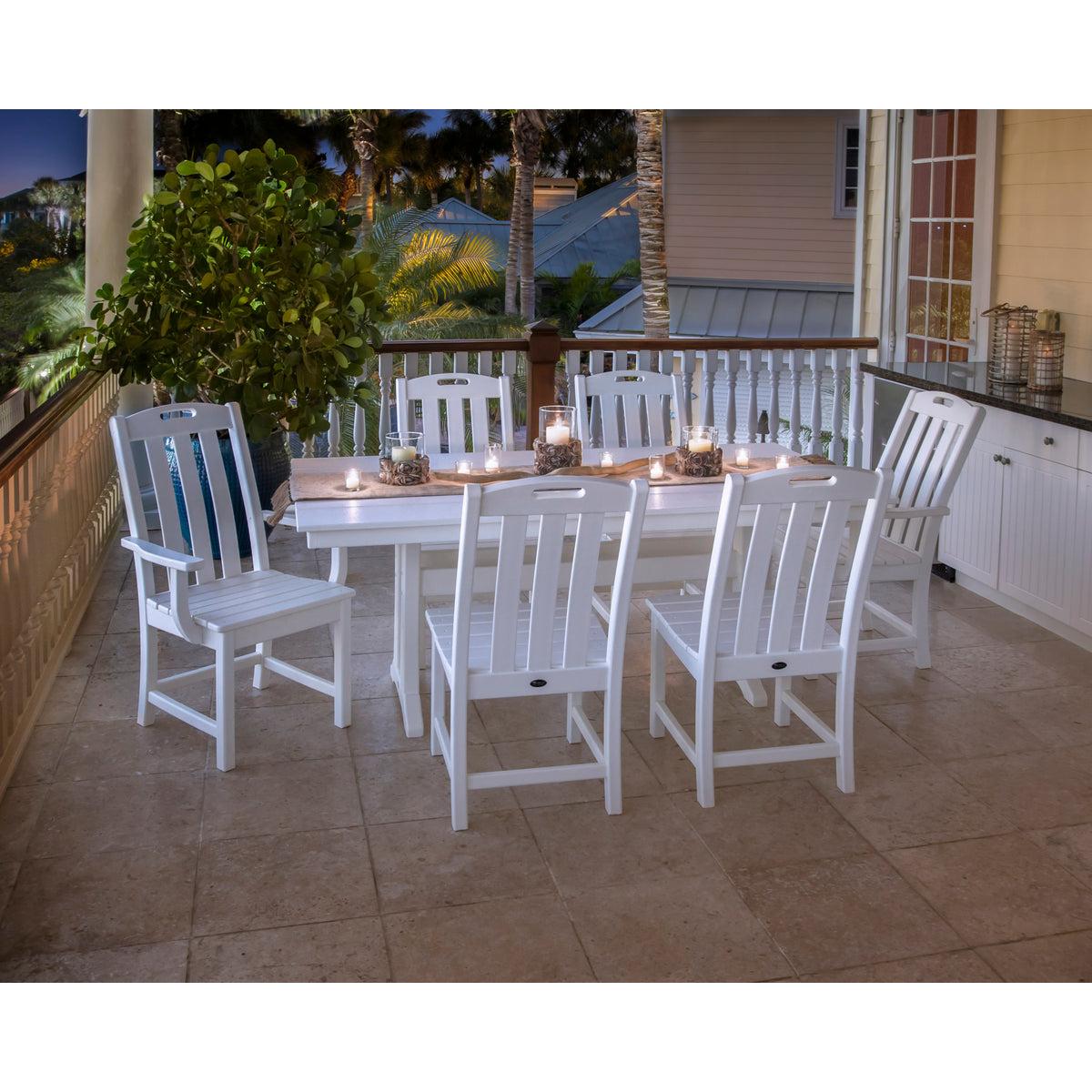 Trex Yacht Club 7 Piece Farmhouse Trestle Table VL