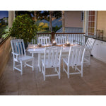 Trex Yacht Club 7 Piece Farmhouse Trestle Table VL