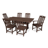 Trex Yacht Club 7 Piece Farmhouse Trestle Table VL