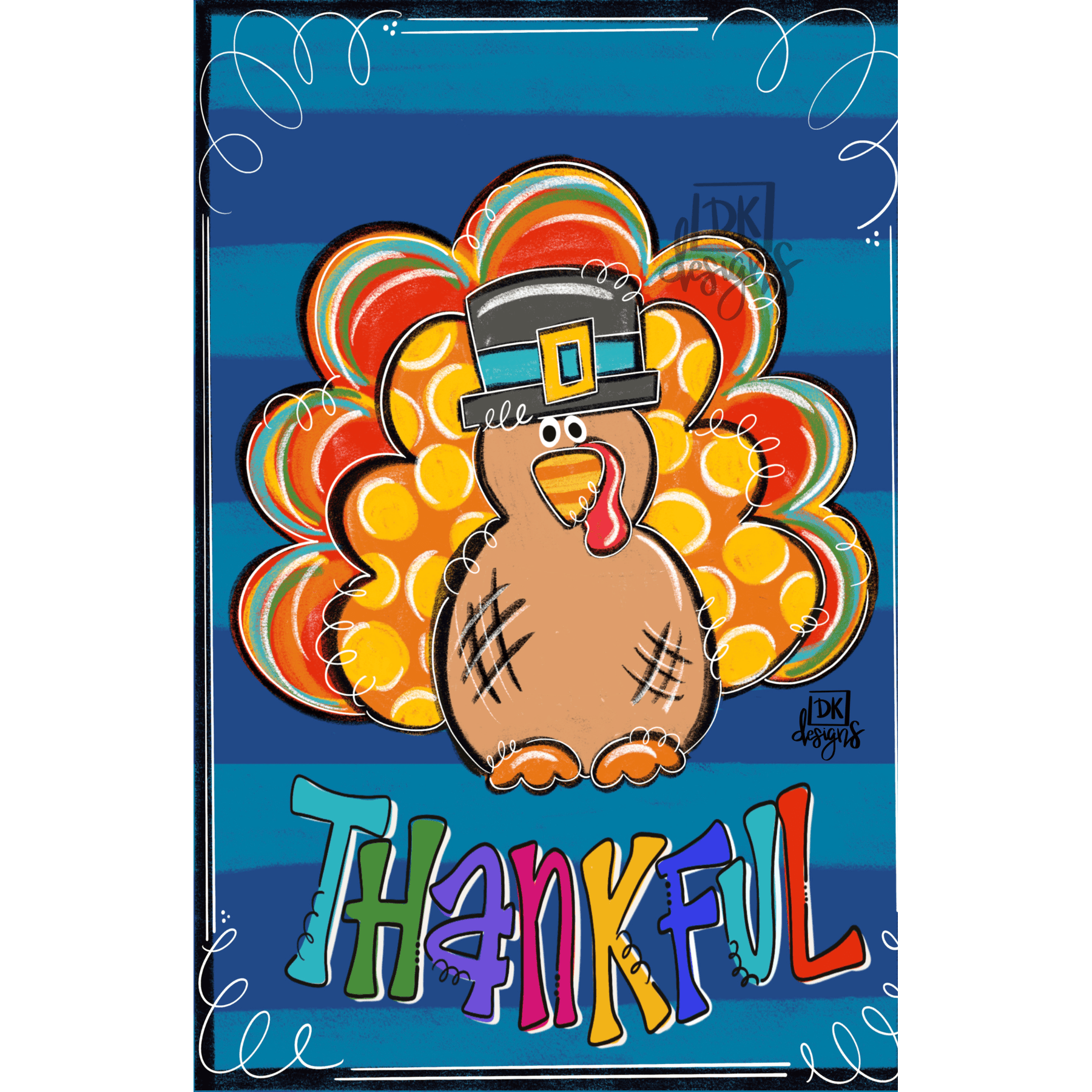 Turkey Garden Glam Flag