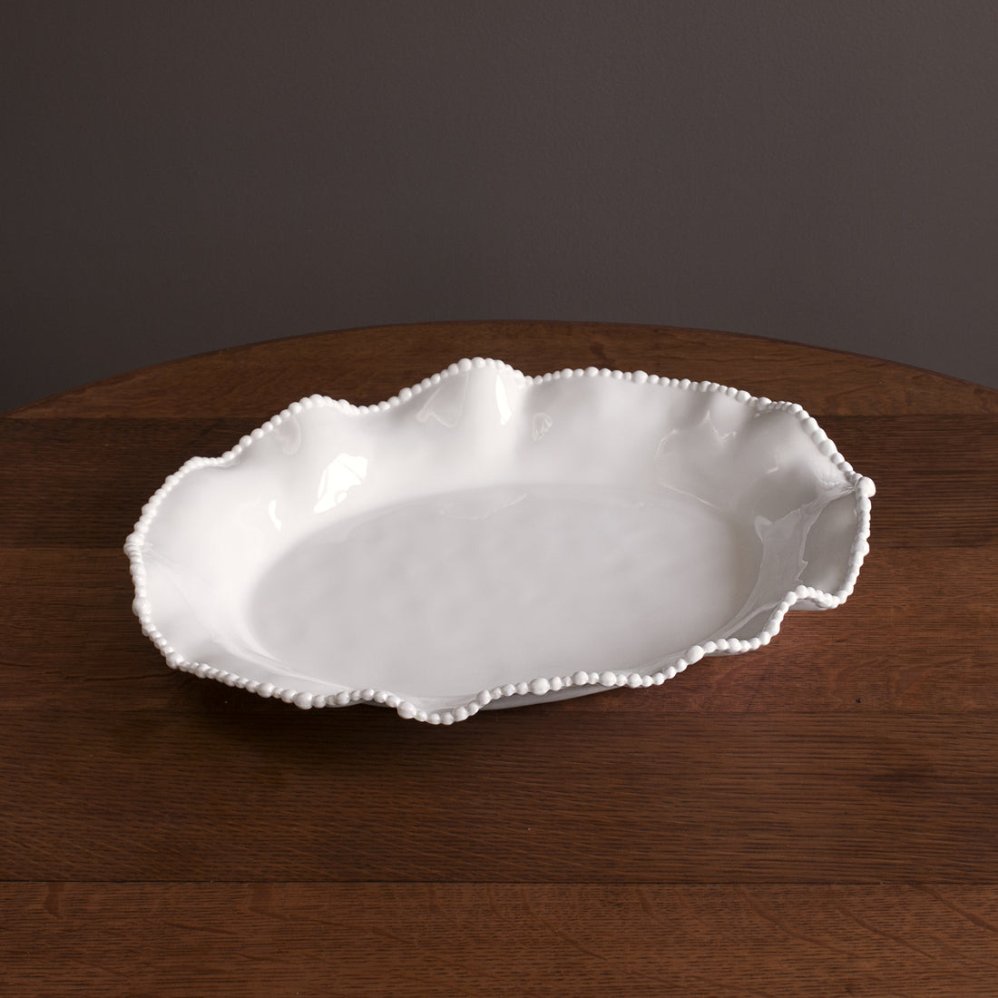 VIDA Alegria Oval Platter - White