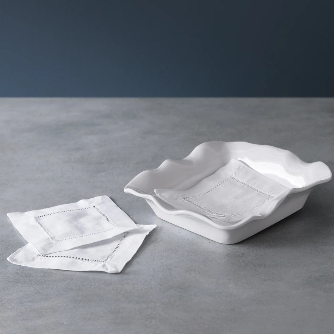 VIDA Havana Beverage Napkin Holder - White