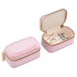 Velvet Mini Travel Jewelry Case