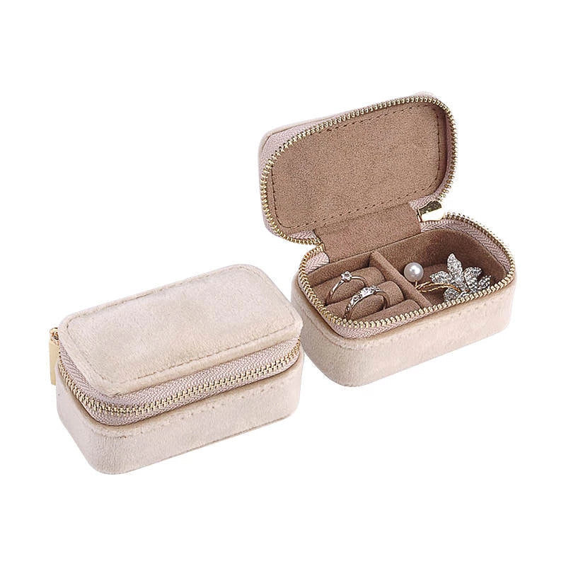 Velvet Mini Travel Jewelry Case