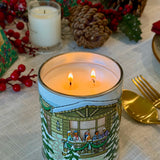 White Christmas Candle