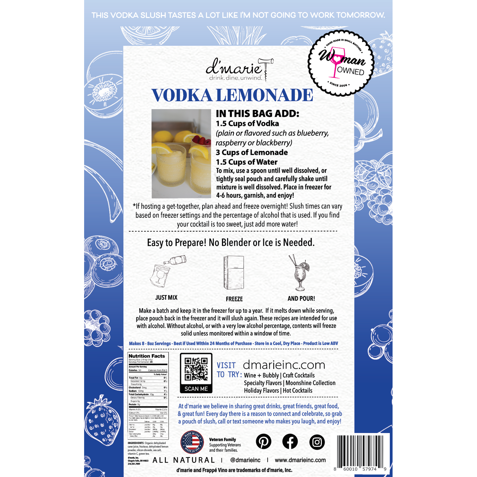 Vodka Lemonade Drink Mix