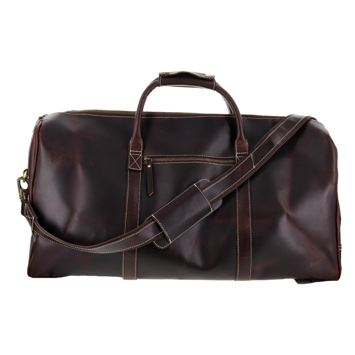 Walnut Leather Duffel