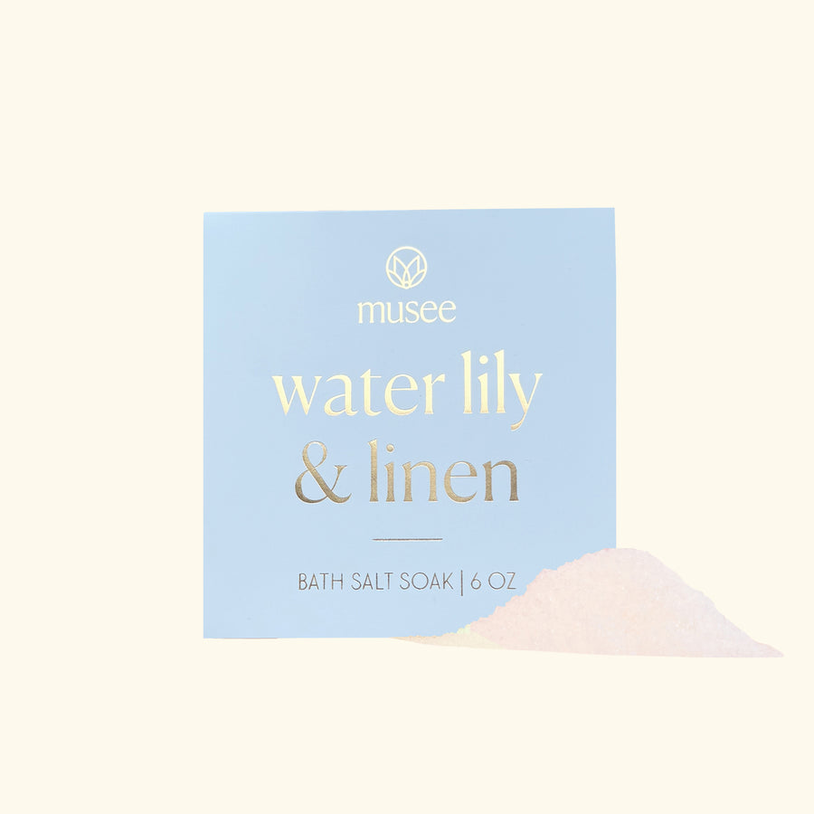 Water Lily & Linen Mini Bath Salt Soak