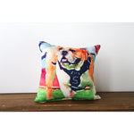 Watercolor Bulldog Pillow