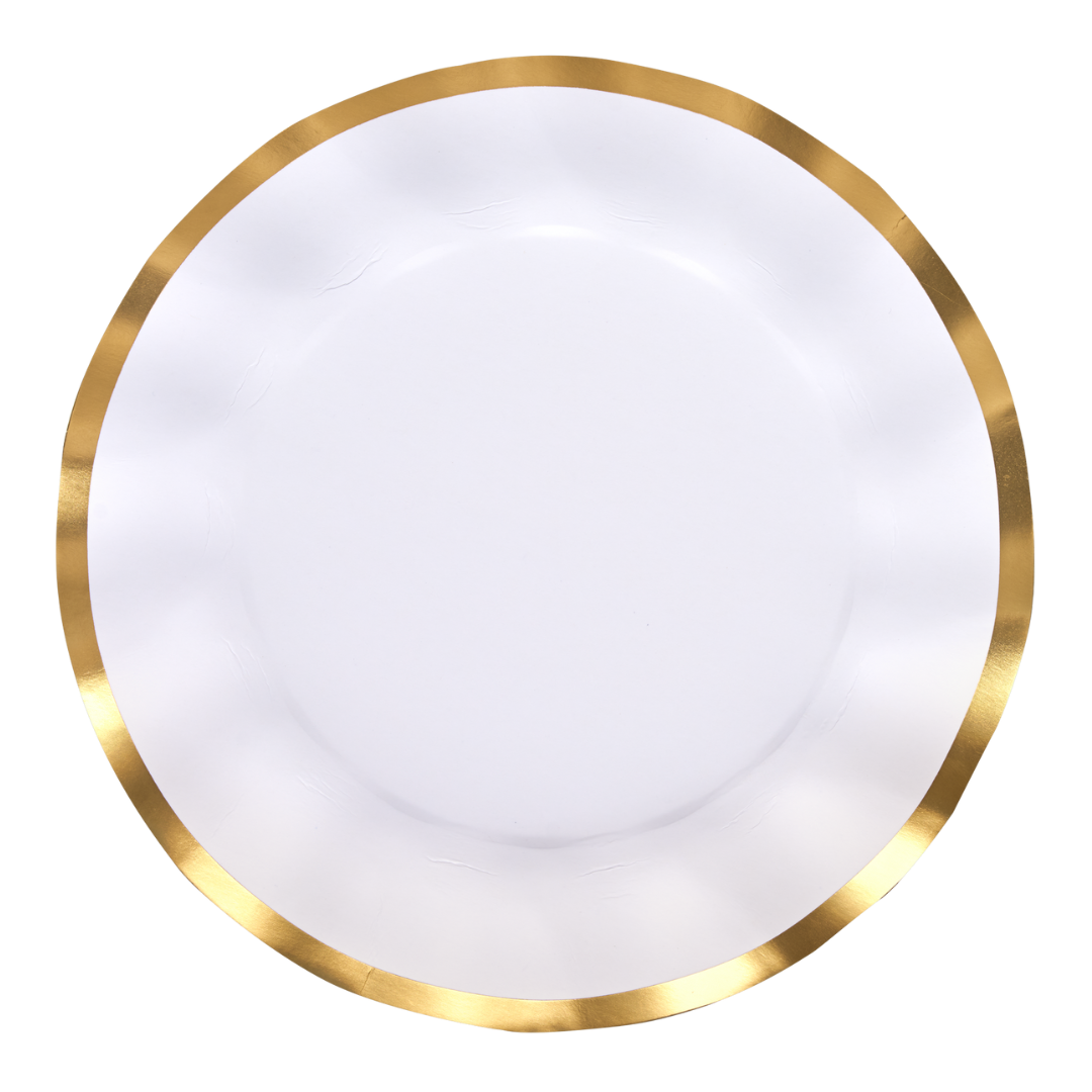 Wavy Dinner Plate 10.5" - Everyday White
