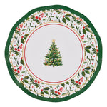 Wavy Salad Plate 8" - Home For The Holidays
