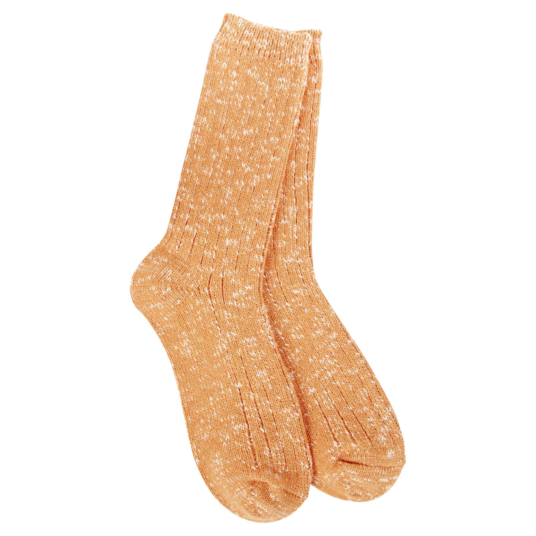 Weekend Cotton Slub Marled Crew Sock
