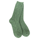 Weekend Cotton Slub Marled Crew Sock