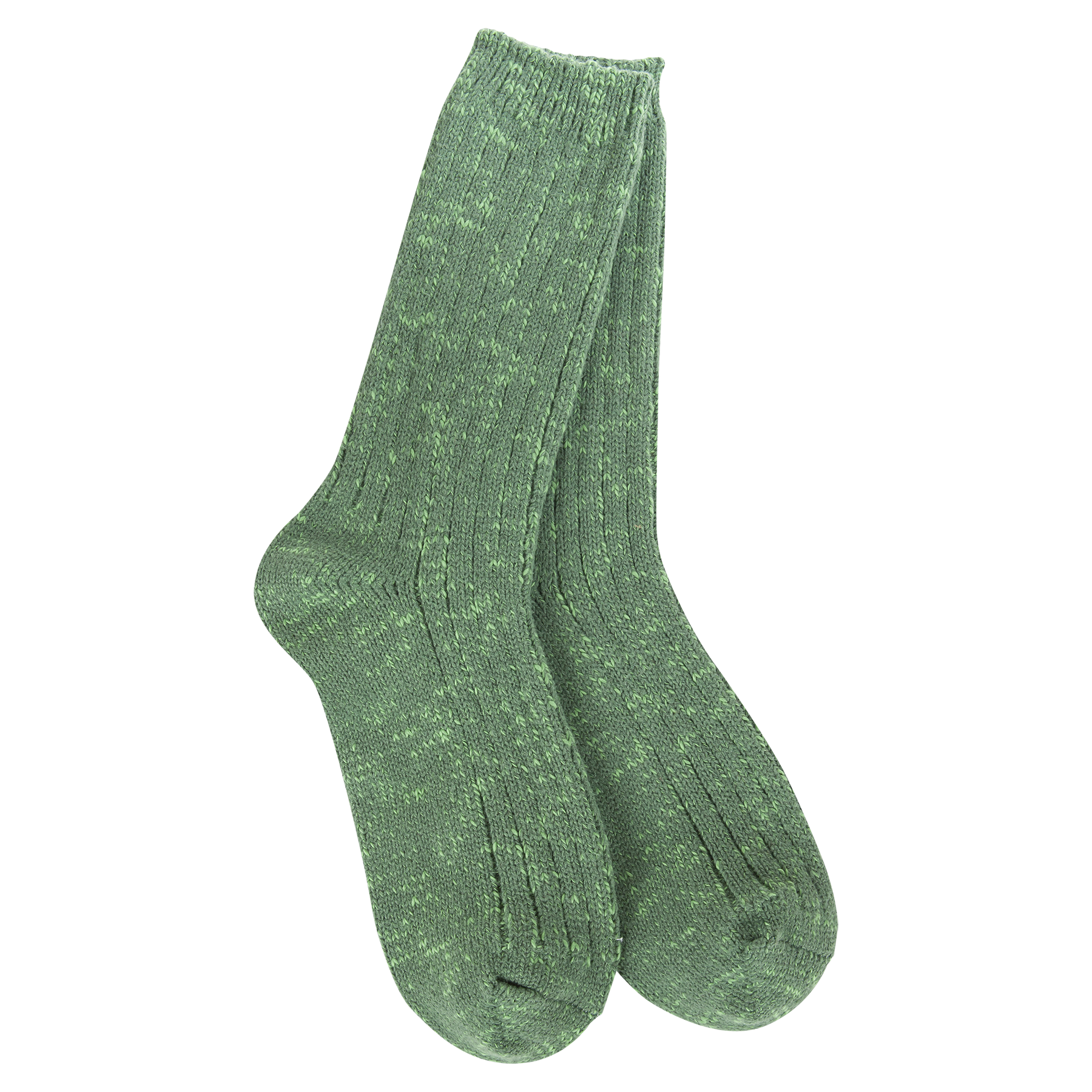 Weekend Cotton Slub Marled Crew Sock