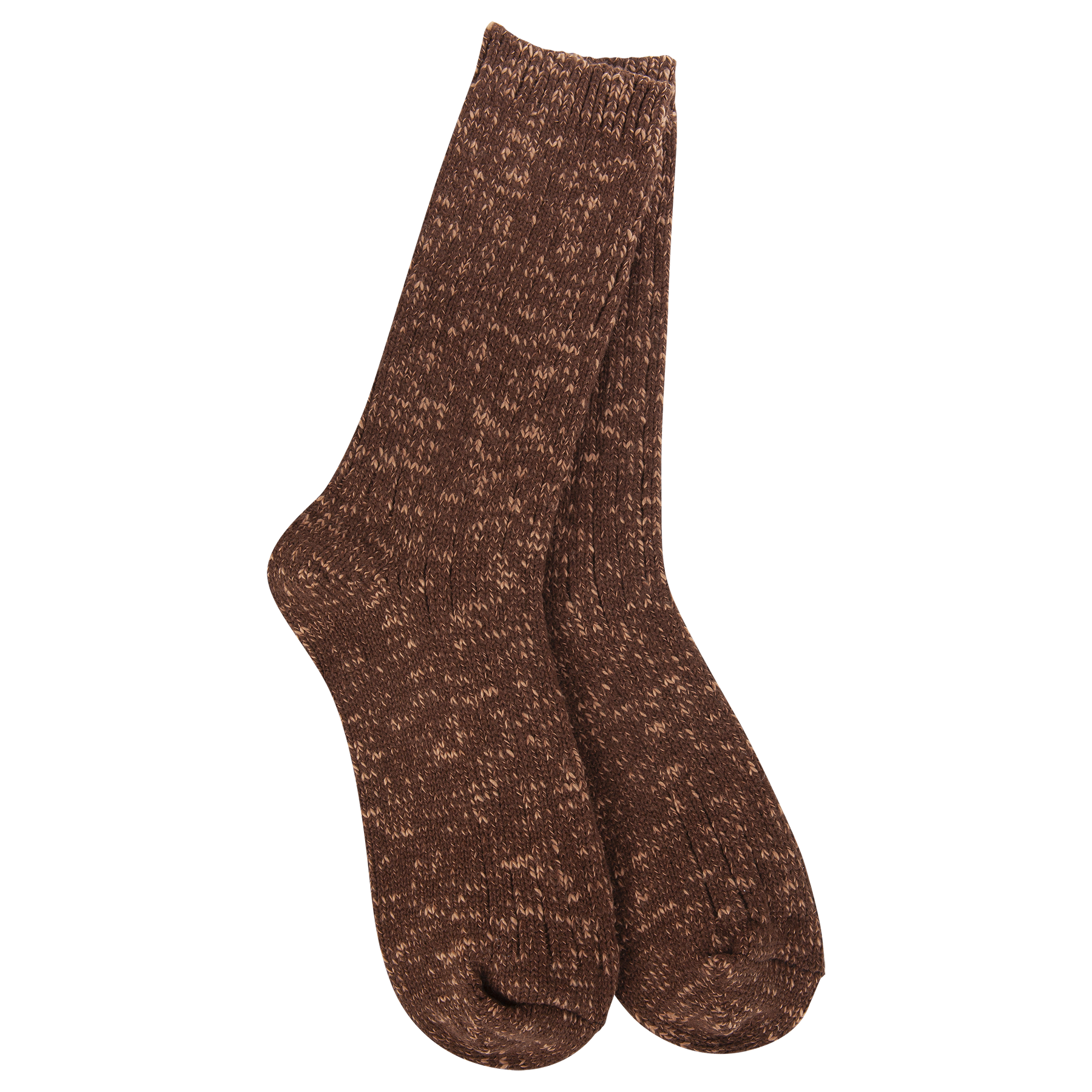 Weekend Cotton Slub Marled Crew Sock