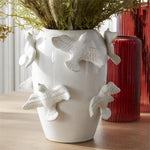 White Ceramic 3D Bird Vase