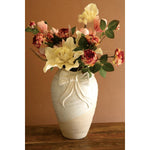 White Ceramic Vase with Bow