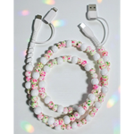 White Confetti Beaded Charger