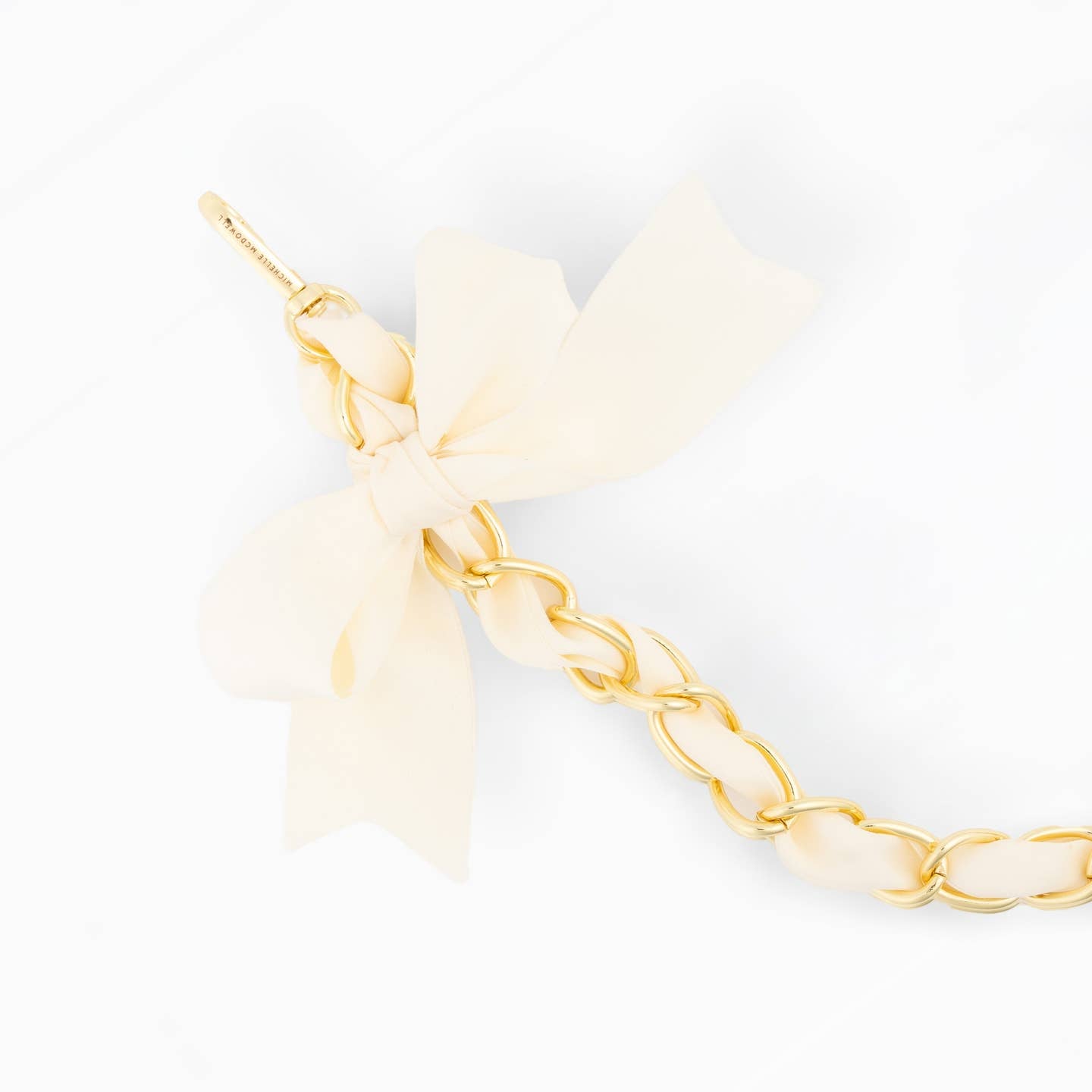White Luna Bag Charm