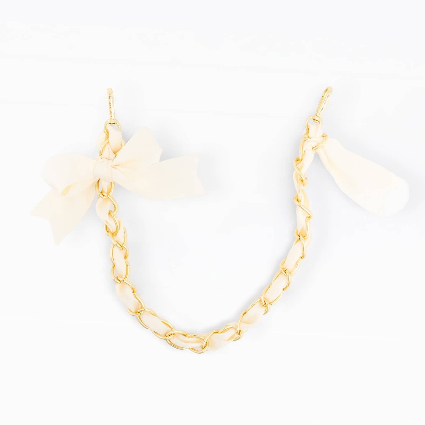 White Luna Bag Charm