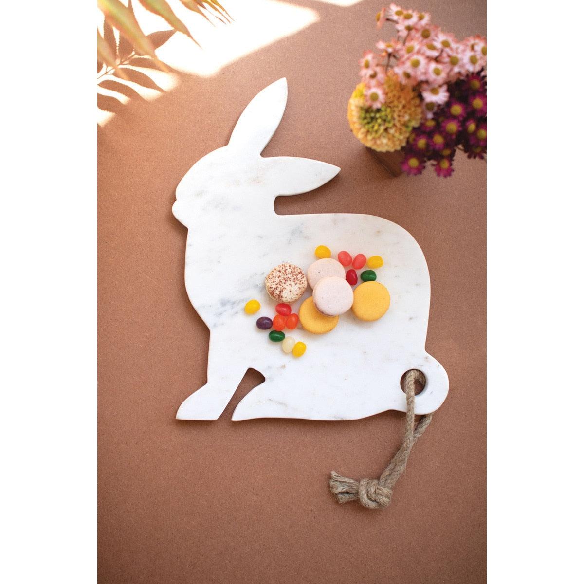 White Marble Rabbit Cheese Board
