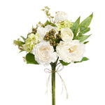 White Peony, Ranunculus, & Geranium Bouquet