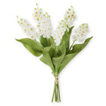 White Real Touch Lily of the Valley Bundle 15"