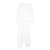 White Scuba Pants Set