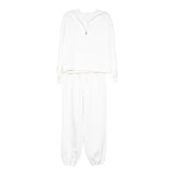 White Scuba Pants Set