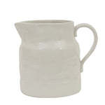 White Stoneware Pitcher