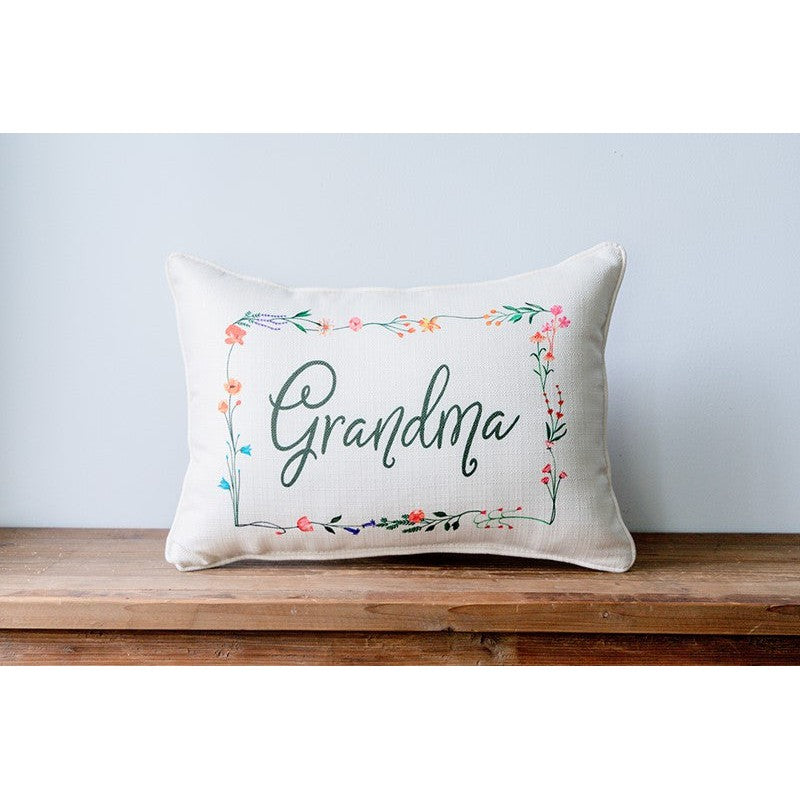 Wildflower Custom Name Pillow