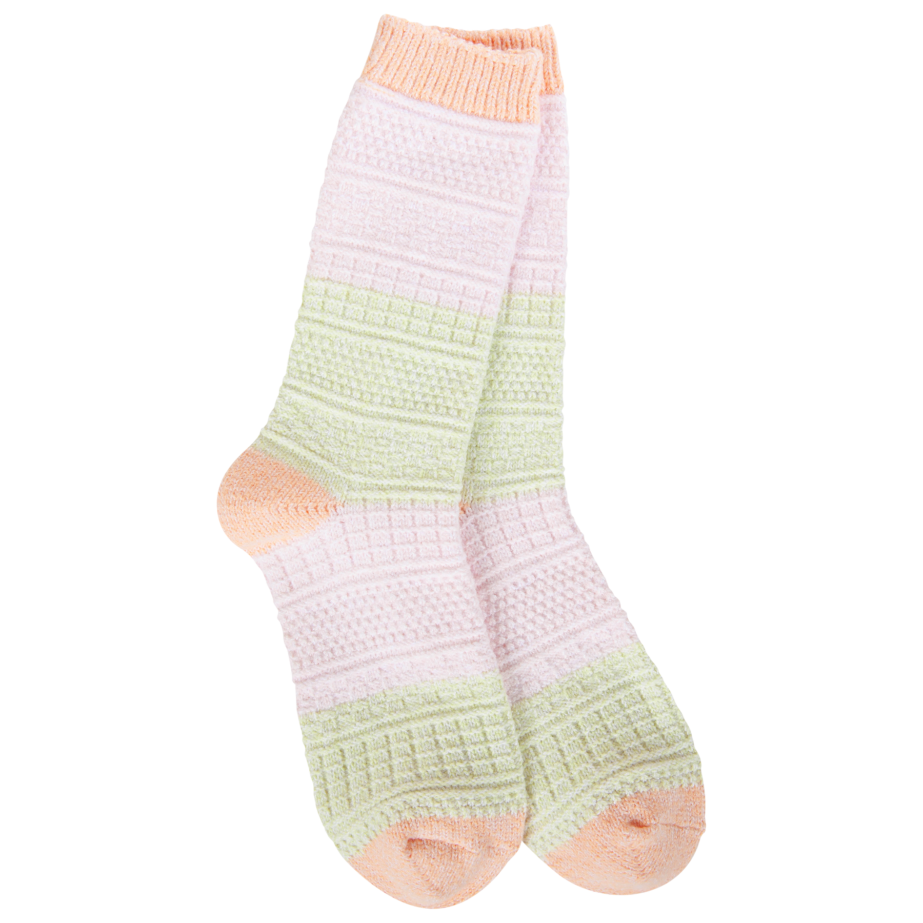Yellow/Peach/Pink Socks