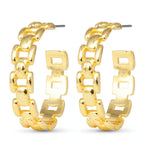 Zoe Polished Huggie Gold Earrings - 50550