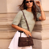 Lori Crossbody Bag | Bitter Chocolate Suedette