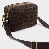 Lottie Large Crossbody Bag | Chocolate Leopard
