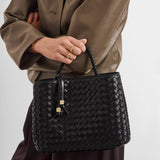 Nova Hand Woven Top Handle Bag