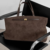 Orin Tote Bag | Bitter Chocolate Suedette