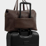 Milan Hand Woven Cabin Bag | Chocolate